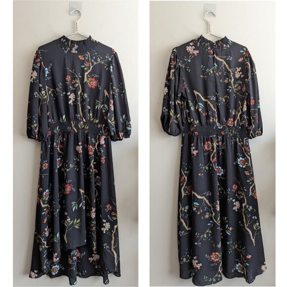 Nanette Lepore Floral-Print A-Line Midi Dress - Picture 2 of 10